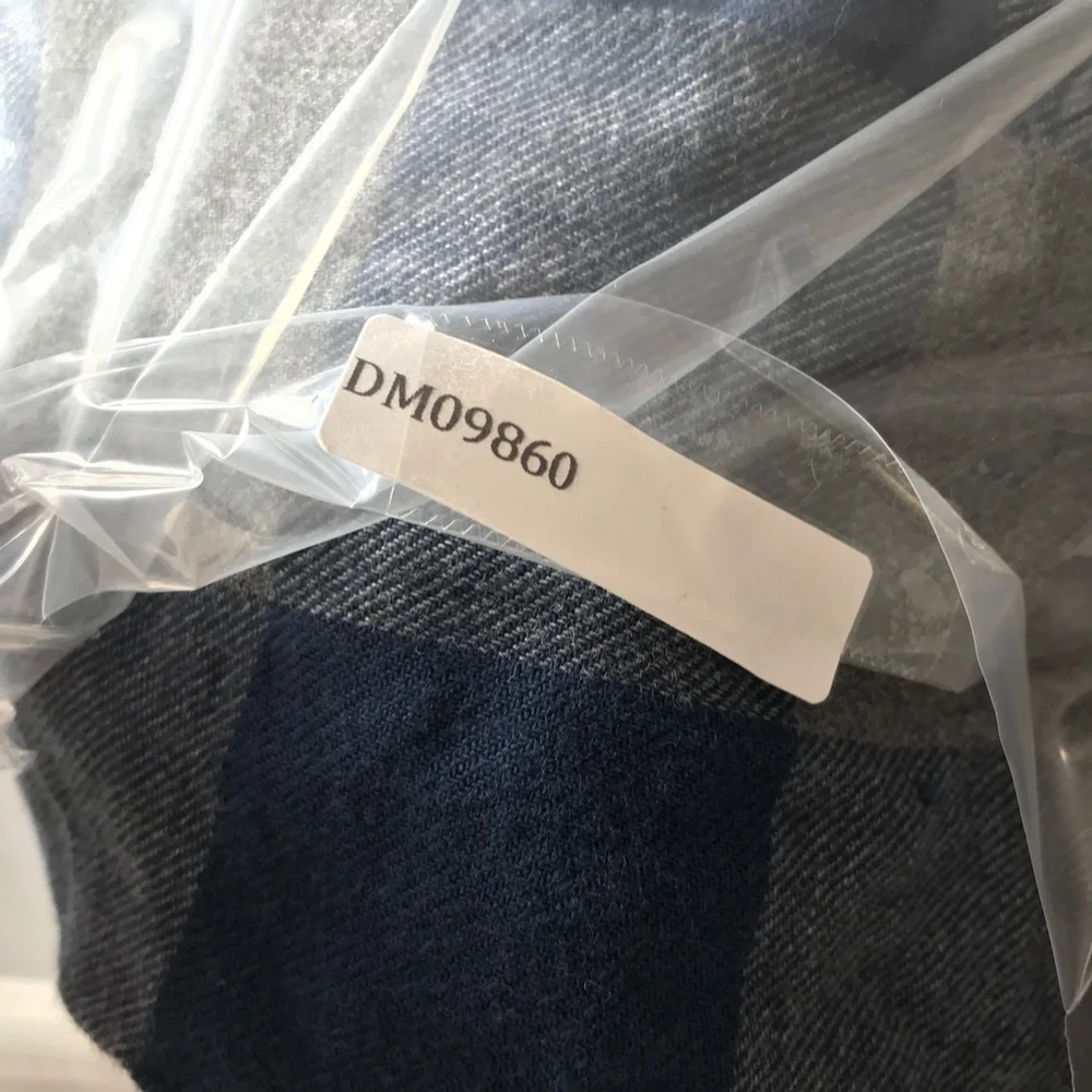 J CREW PJ PANTS BLUE CHECK COTTON LOUNGE DRAWSTRING MENS MEDIUM